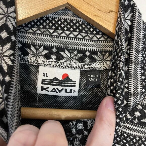 Kavu Desolate Quarter Zip Long Sleeve Base Layer Top Size XL - Picture 5 of 8